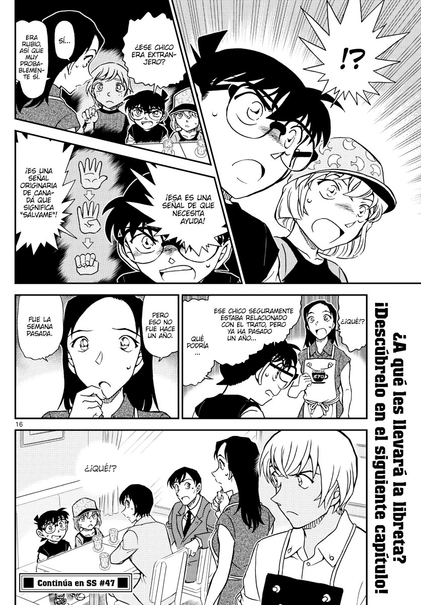 Detective Conan Capitulo 1079: Aquello que quedó en la libreta página 15