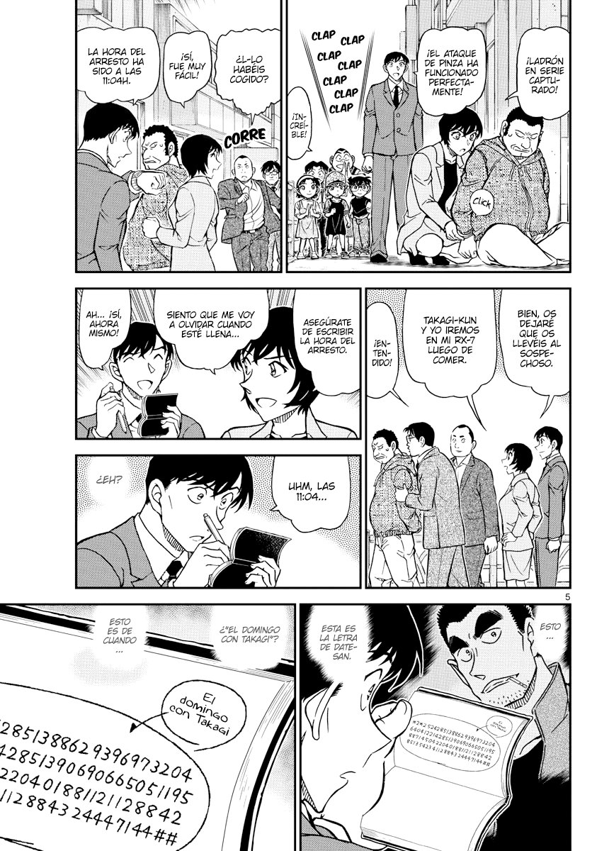 Detective Conan Capitulo 1079: Aquello que quedó en la libreta página 5
