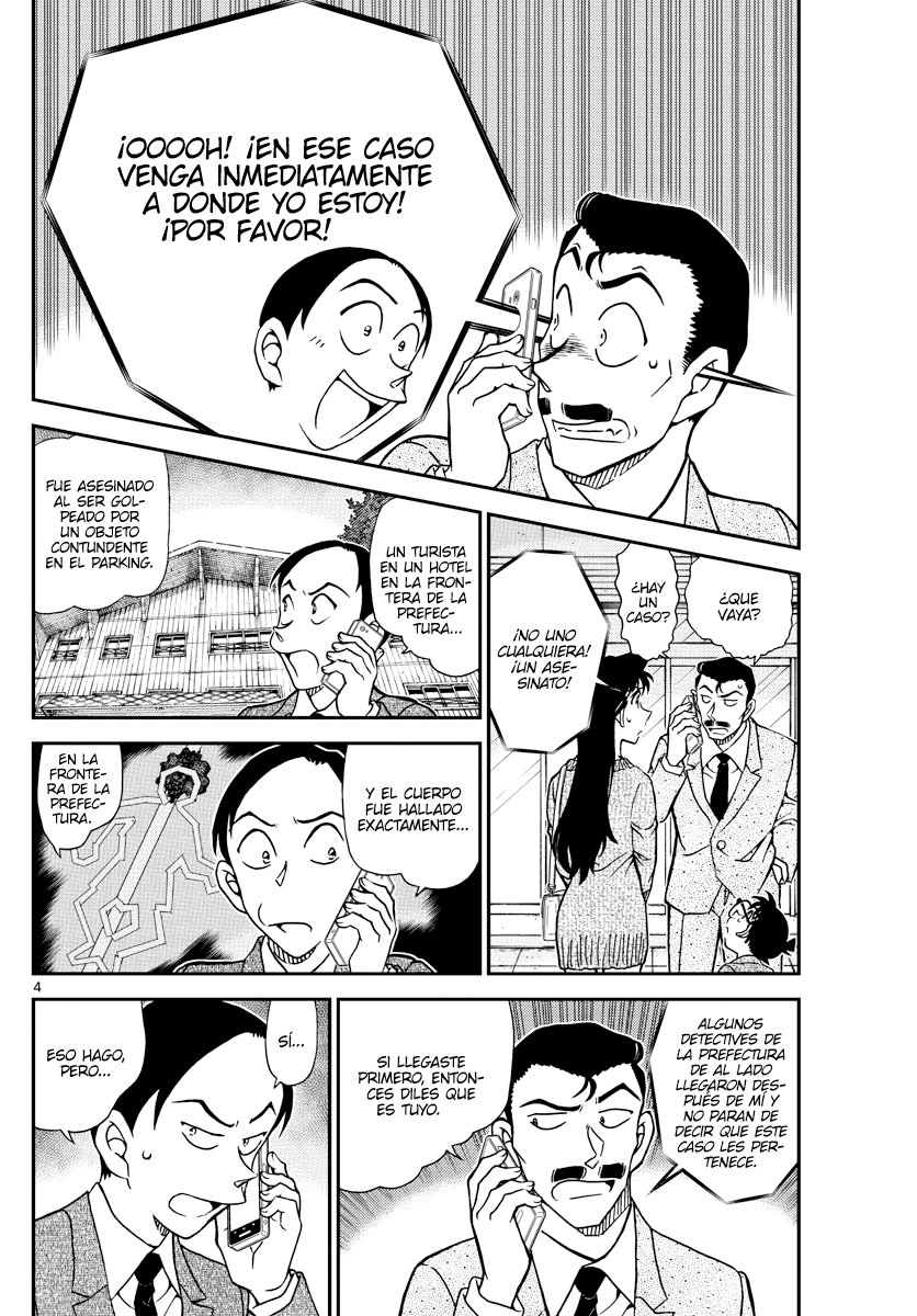 Detective Conan Capitulo 1082: Asesinato en la frontera página 4