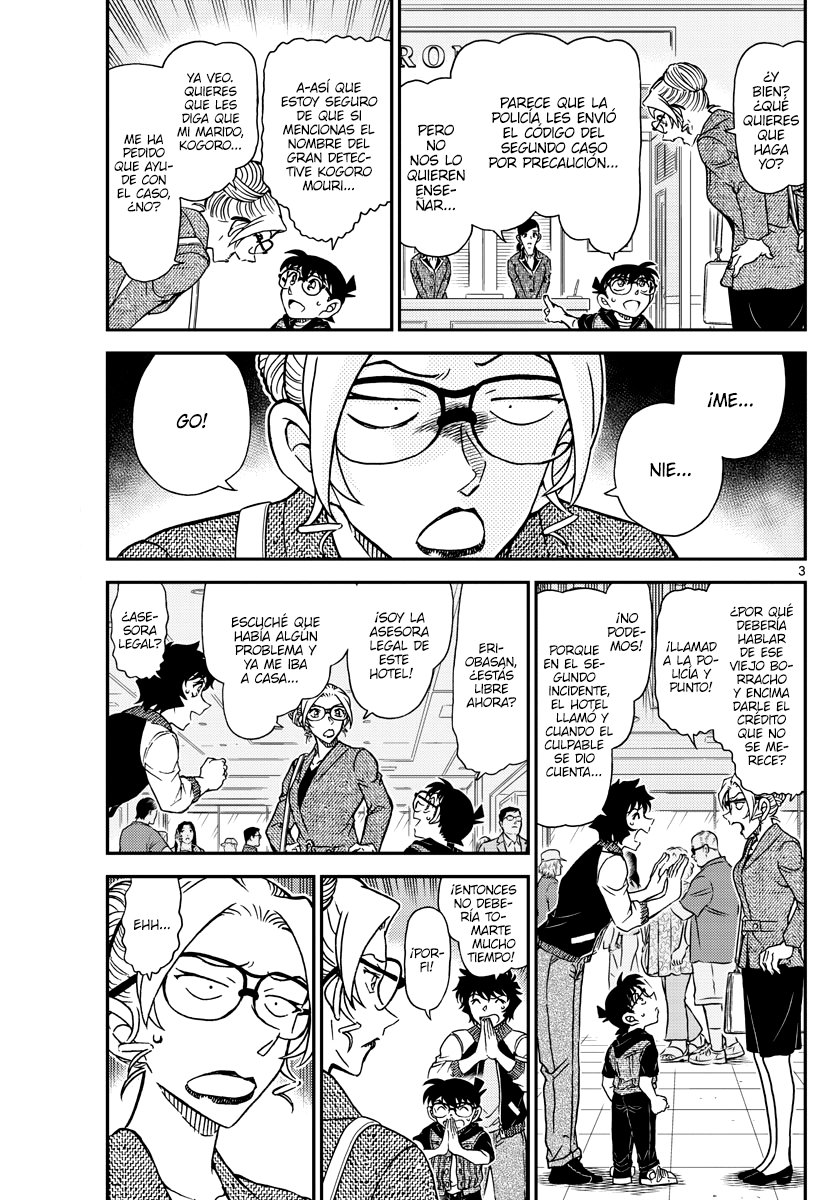 Detective Conan Capitulo 1095: Los tres códigos página 3