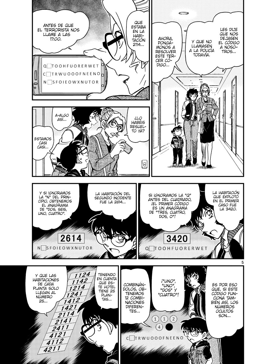 Detective Conan Capitulo 1095: Los tres códigos página 5