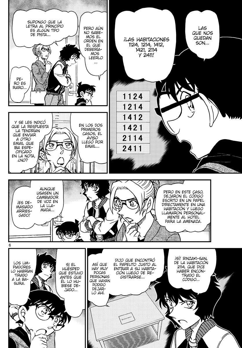 Detective Conan Capitulo 1095: Los tres códigos página 6