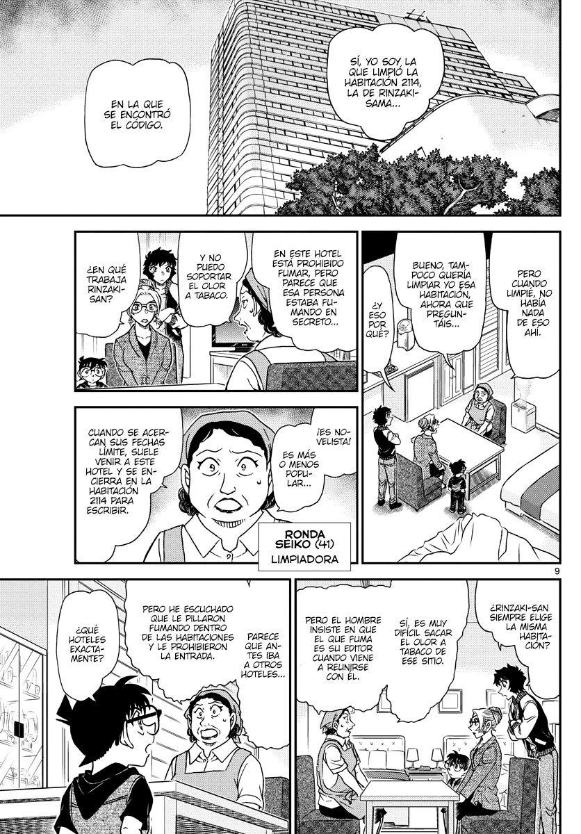 Detective Conan Capitulo 1095: Los tres códigos página 9