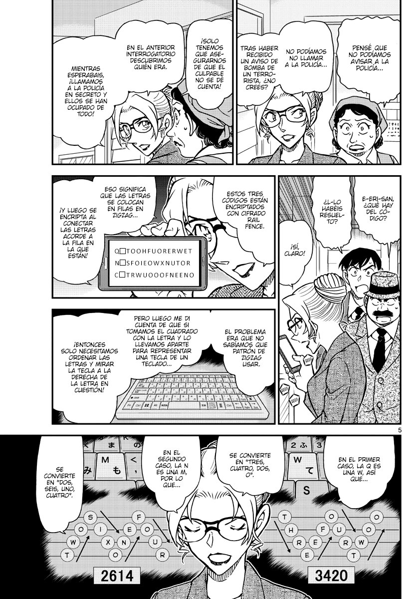 Detective Conan Capitulo 1096: El secreto del cuadrado página 5