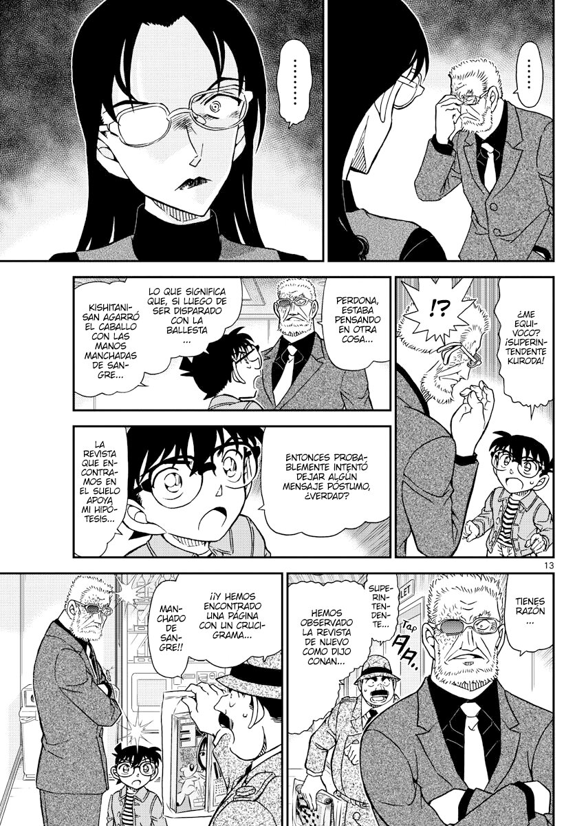 Detective Conan Capitulo 1104: El caballo manchado de sangre página 13