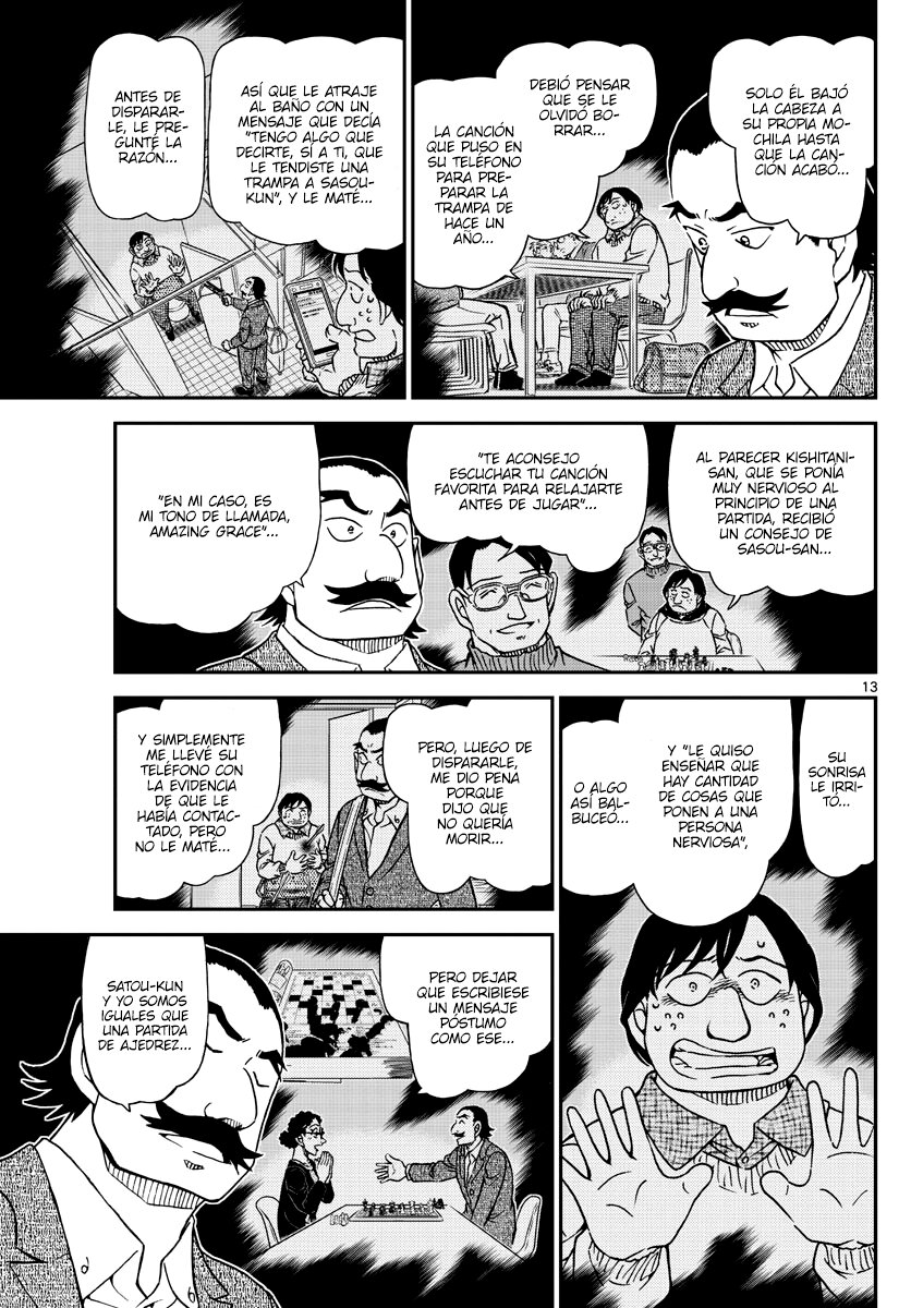 Detective Conan Capitulo 1105: Lágrimas de derrota página 13