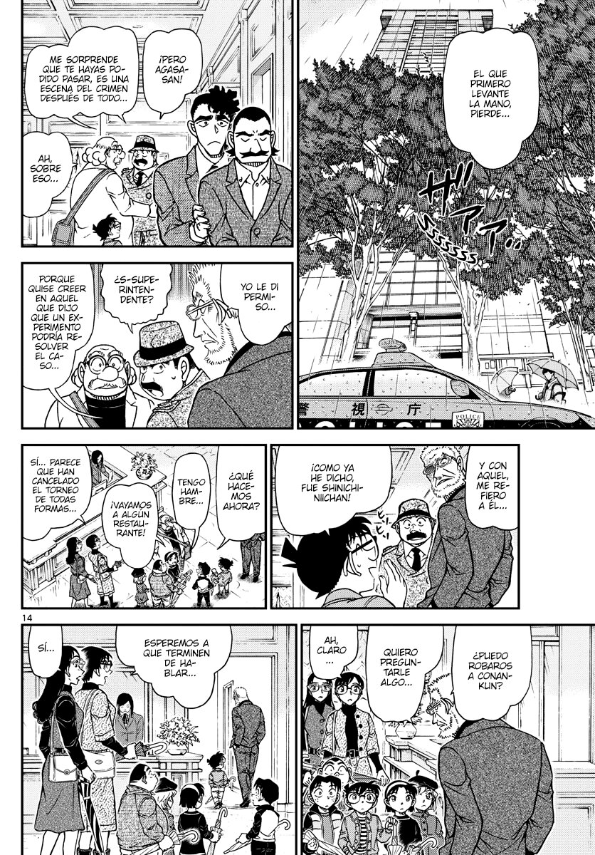 Detective Conan Capitulo 1105: Lágrimas de derrota página 14