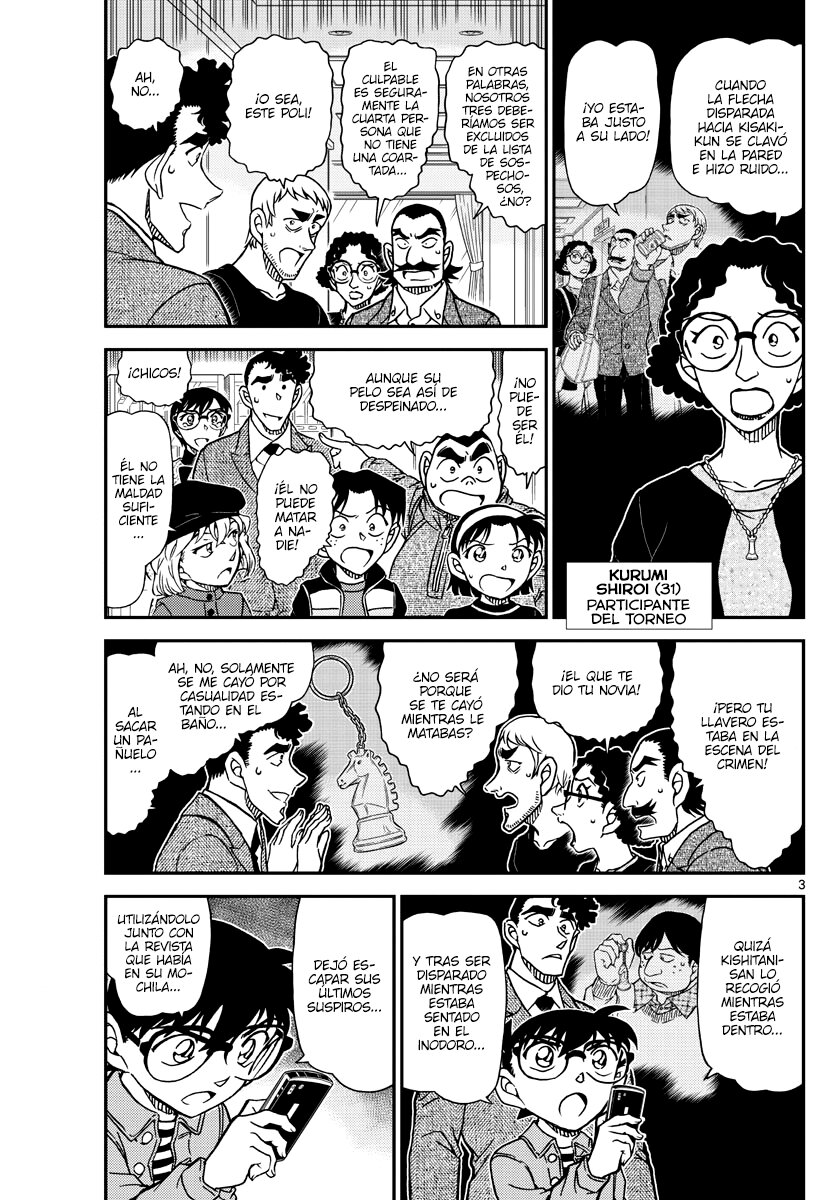 Detective Conan Capitulo 1105: Lágrimas de derrota página 3