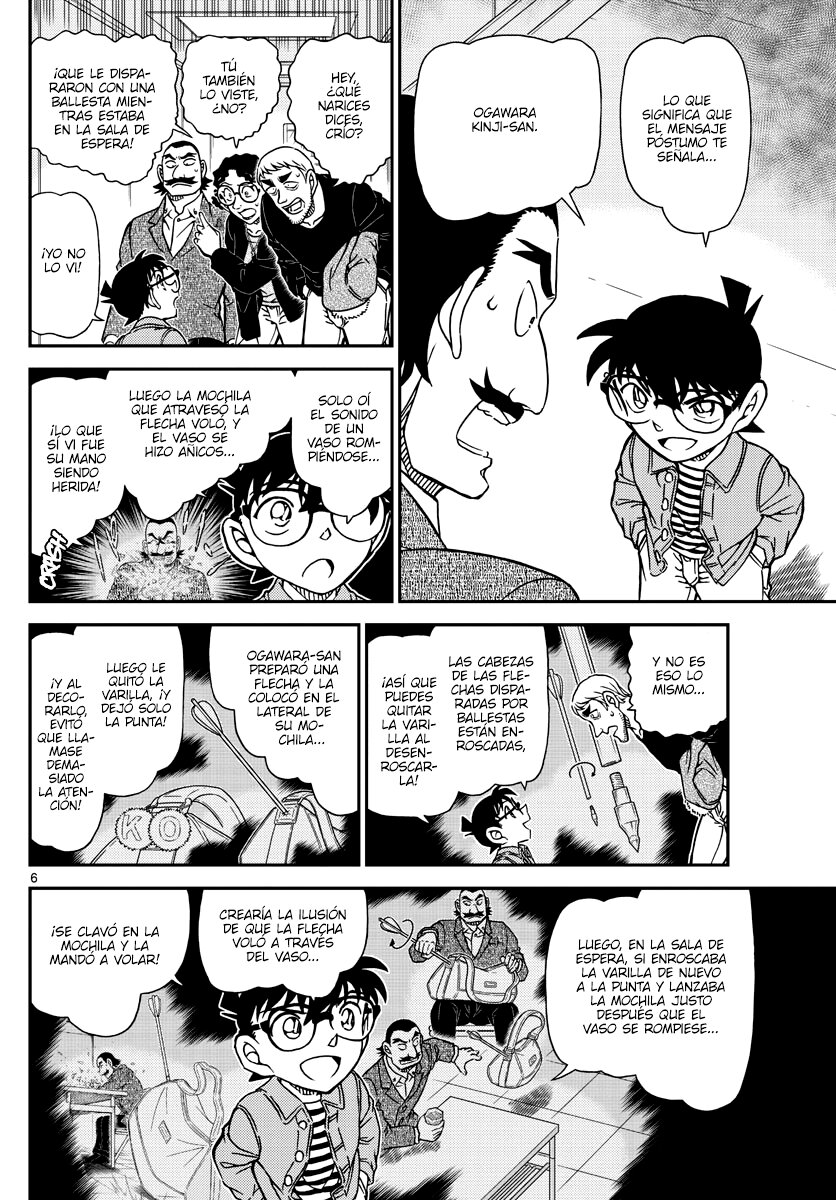 Detective Conan Capitulo 1105: Lágrimas de derrota página 6