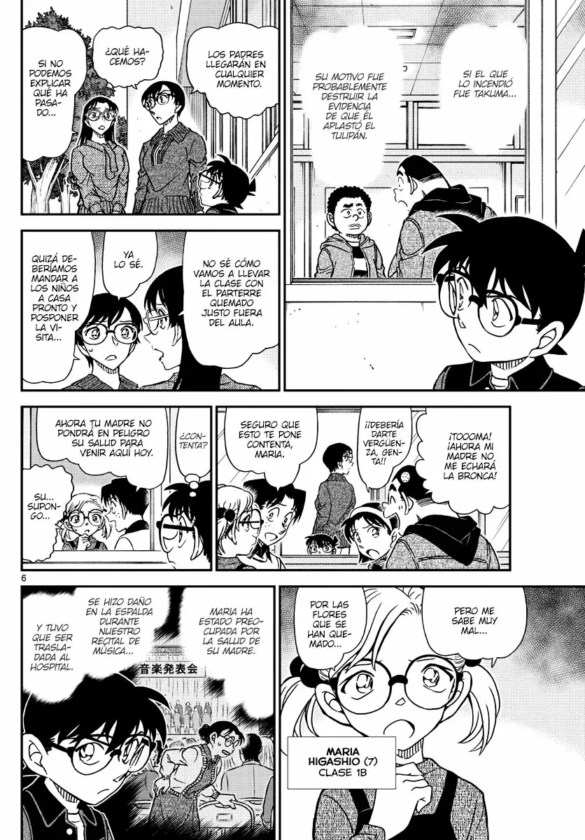 Detective Conan Capitulo 1111: El misterio del parterre página 6