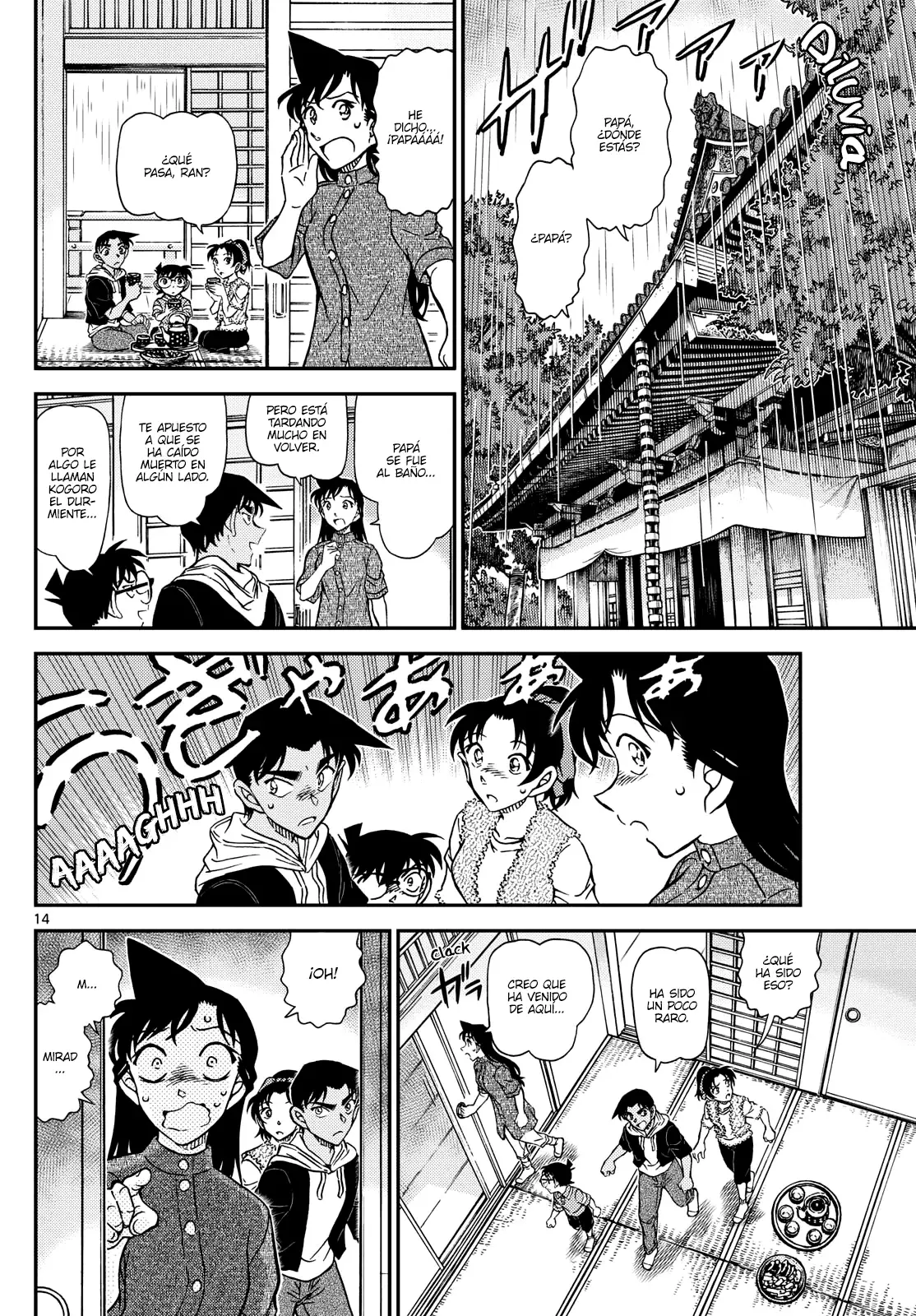 Detective Conan Capitulo 1116: Un refugio para la lluvia en las montañas página 14