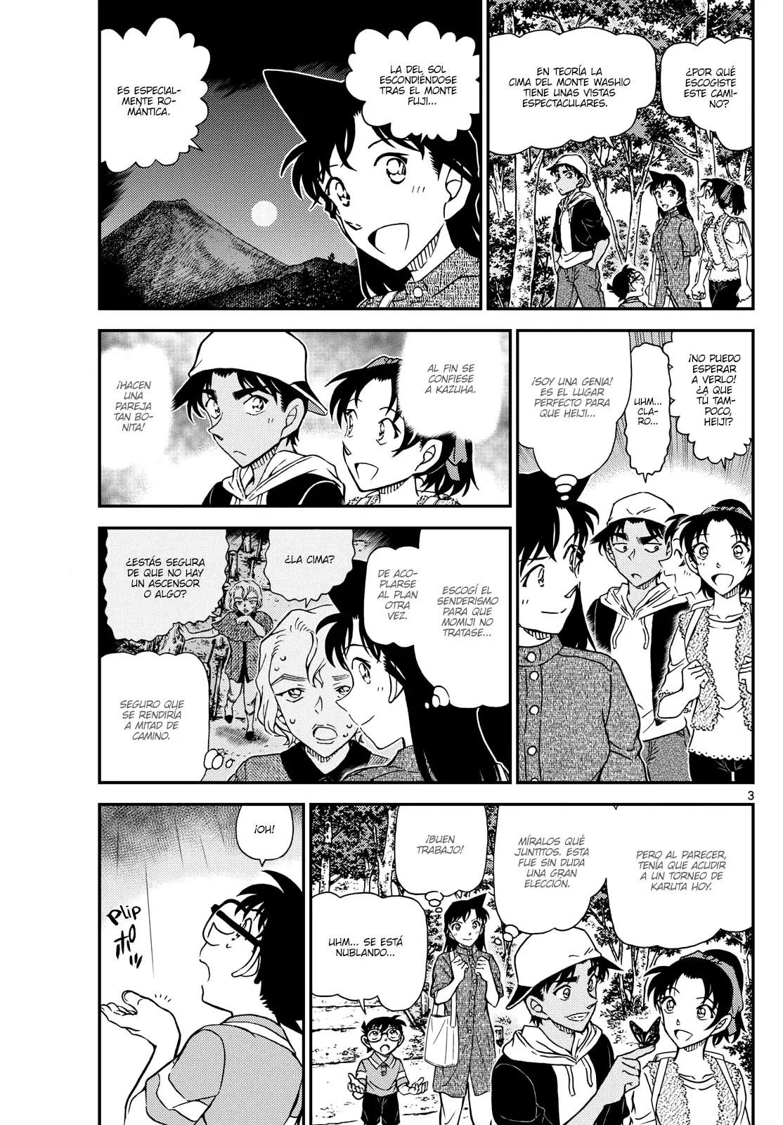 Detective Conan Capitulo 1116: Un refugio para la lluvia en las montañas página 3