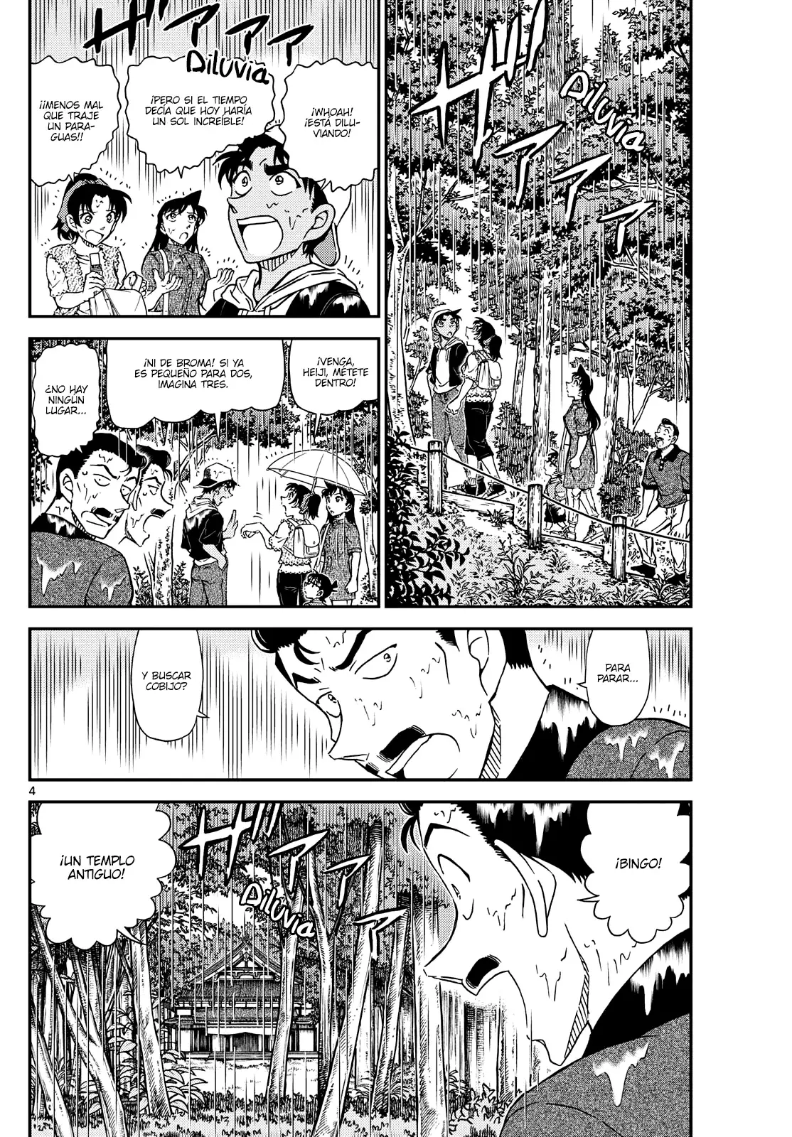 Detective Conan Capitulo 1116: Un refugio para la lluvia en las montañas página 4