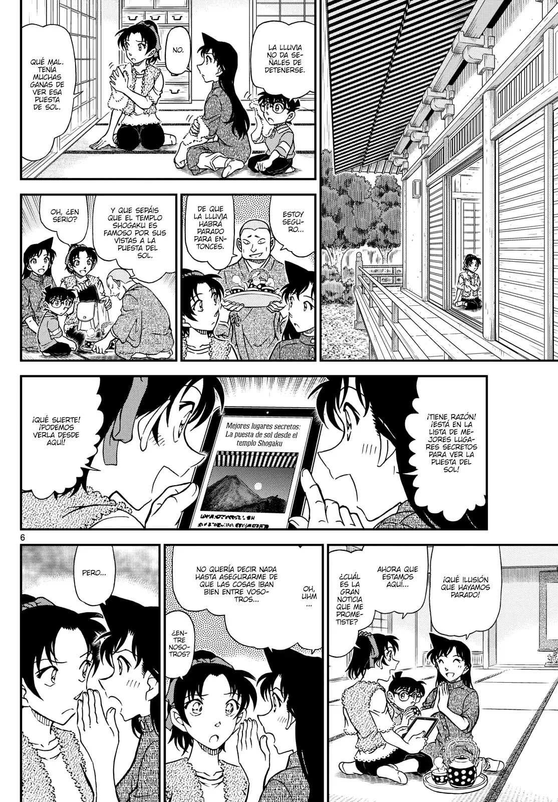 Detective Conan Capitulo 1116: Un refugio para la lluvia en las montañas página 6