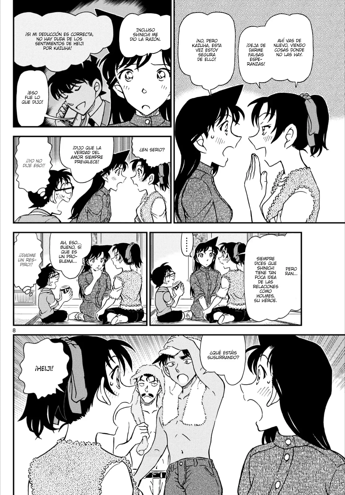 Detective Conan Capitulo 1116: Un refugio para la lluvia en las montañas página 8