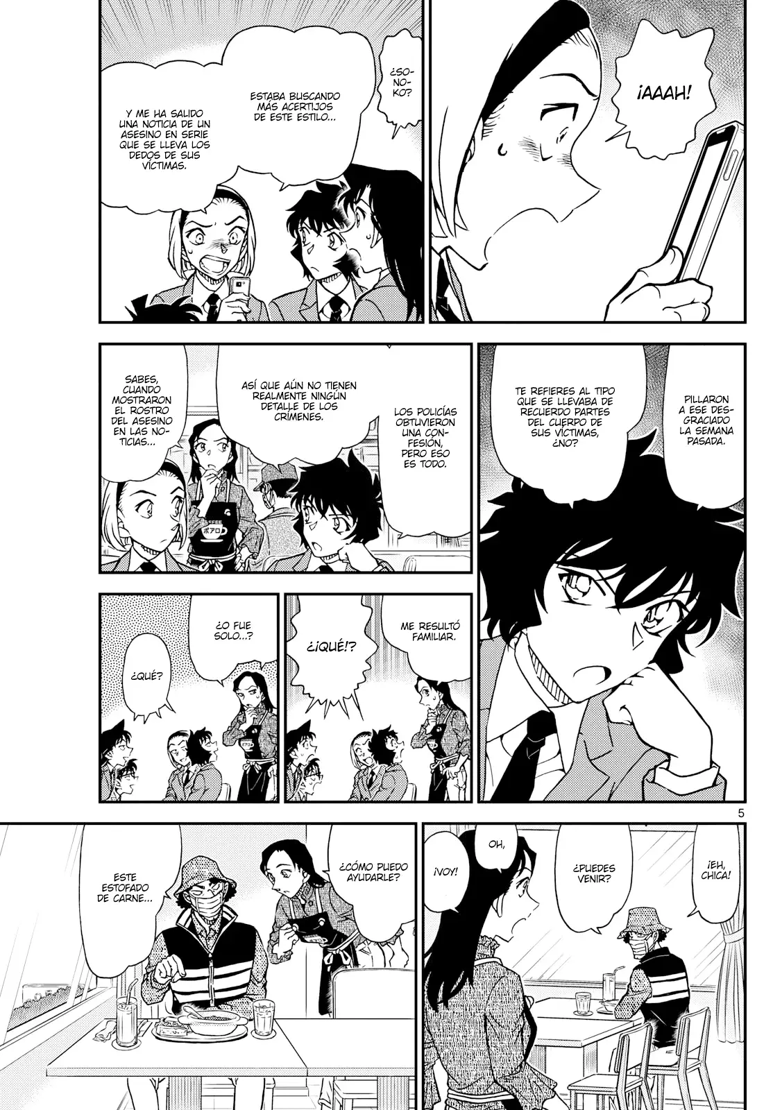 Detective Conan Capitulo 1126: Un cliente sospechoso página 5