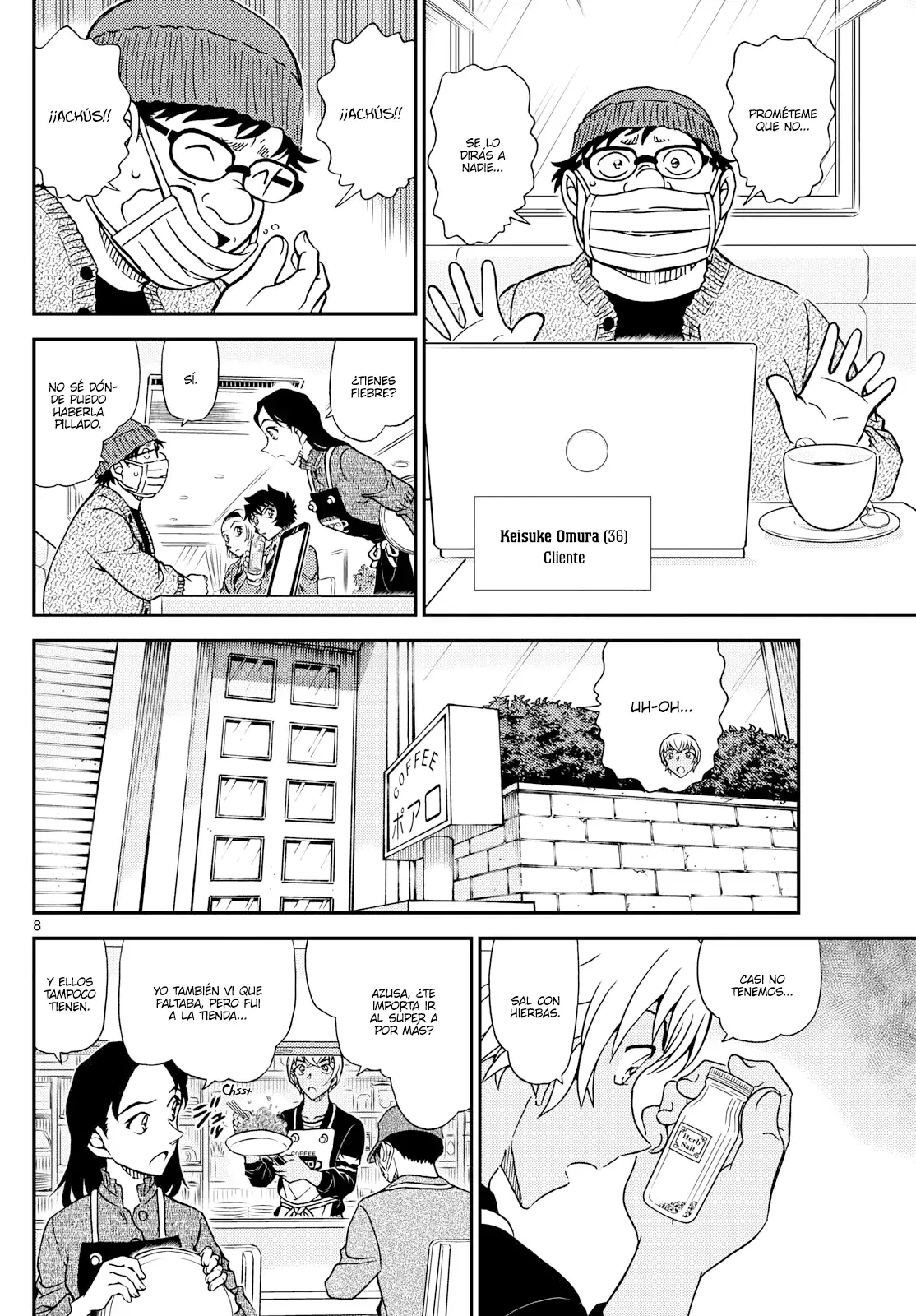 Detective Conan Capitulo 1126: Un cliente sospechoso página 8
