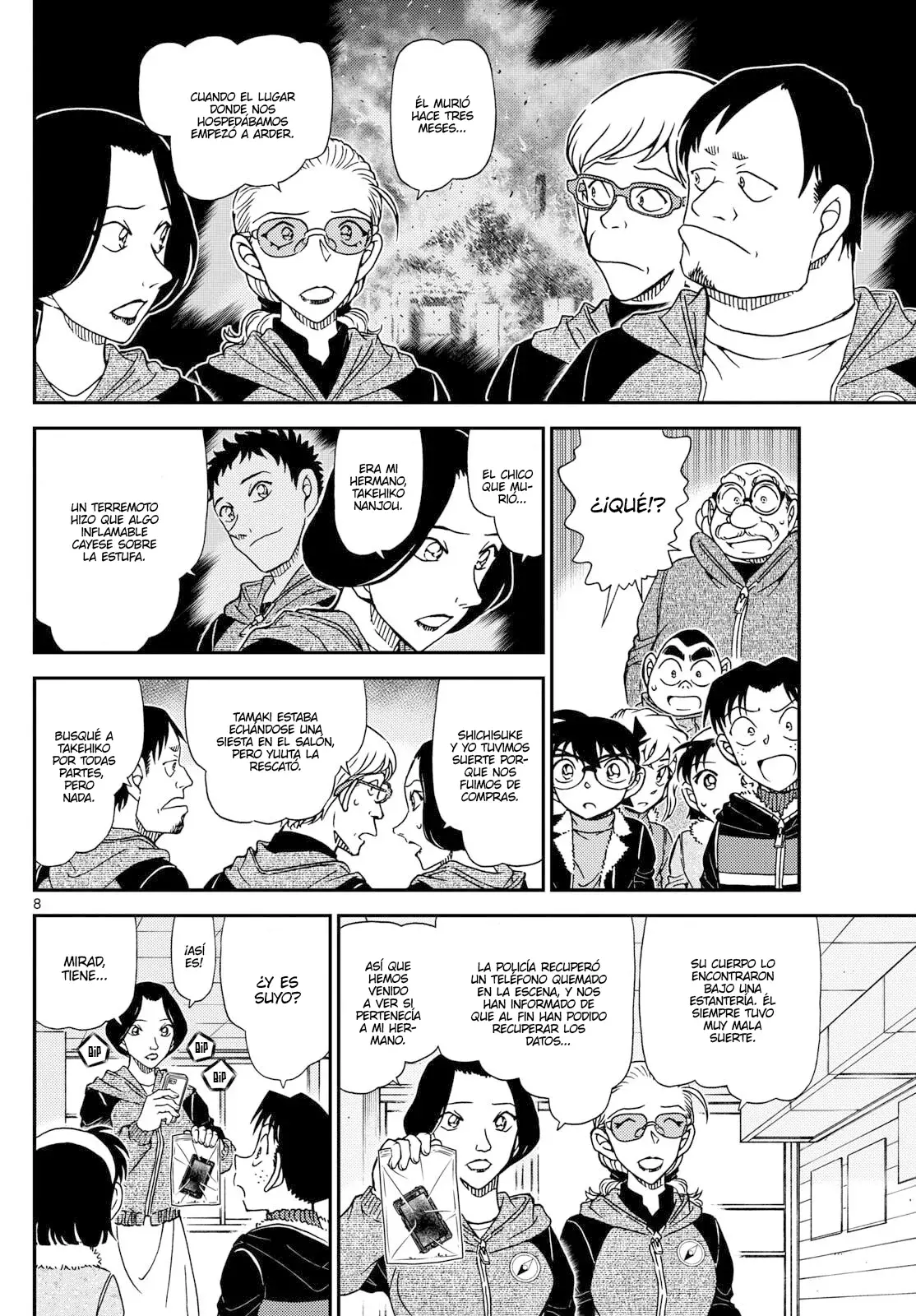 Detective Conan Capitulo 1137: La sagrada luz de la muerte página 8