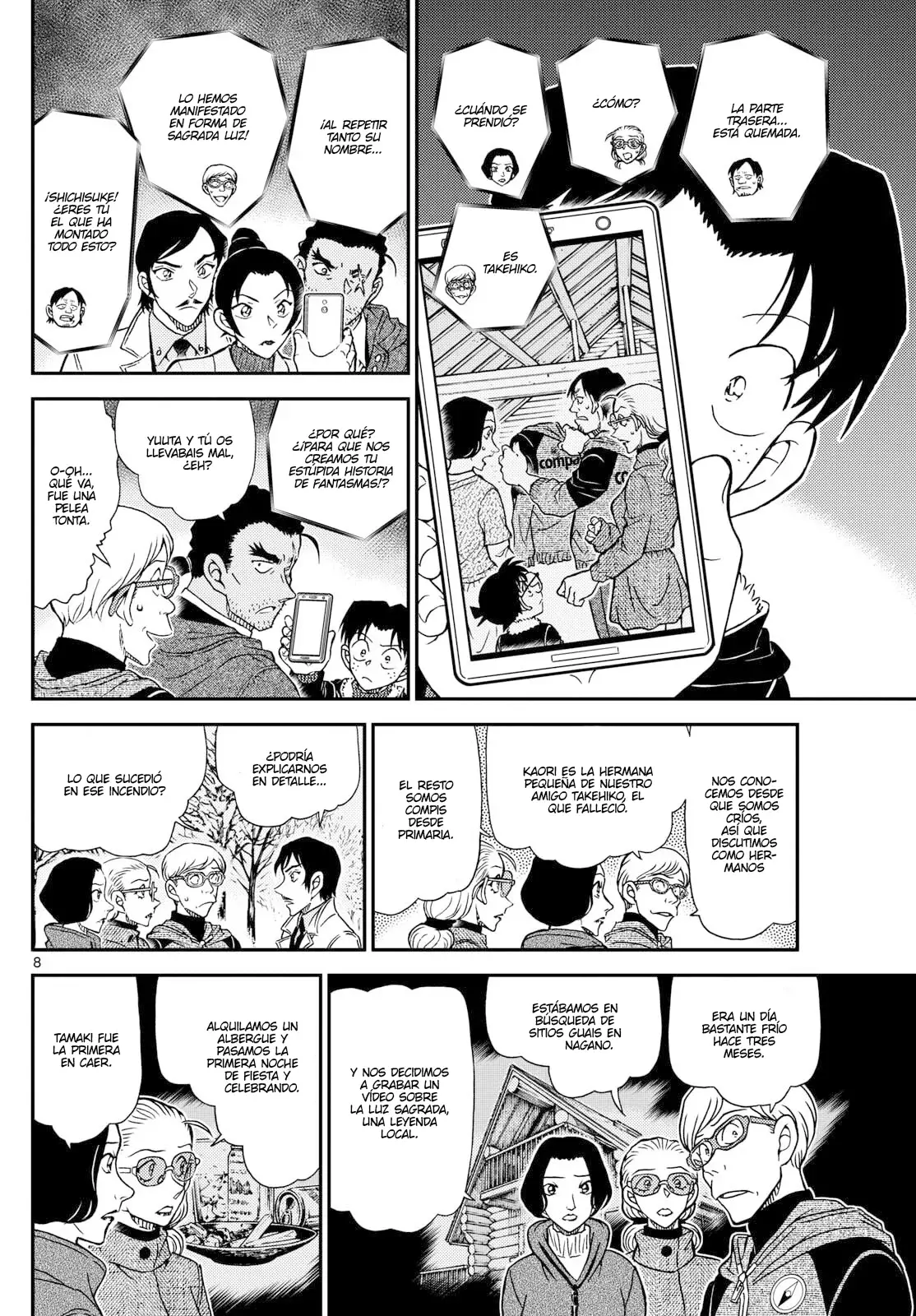 Detective Conan Capitulo 1139: Atrapados por las llamas página 8