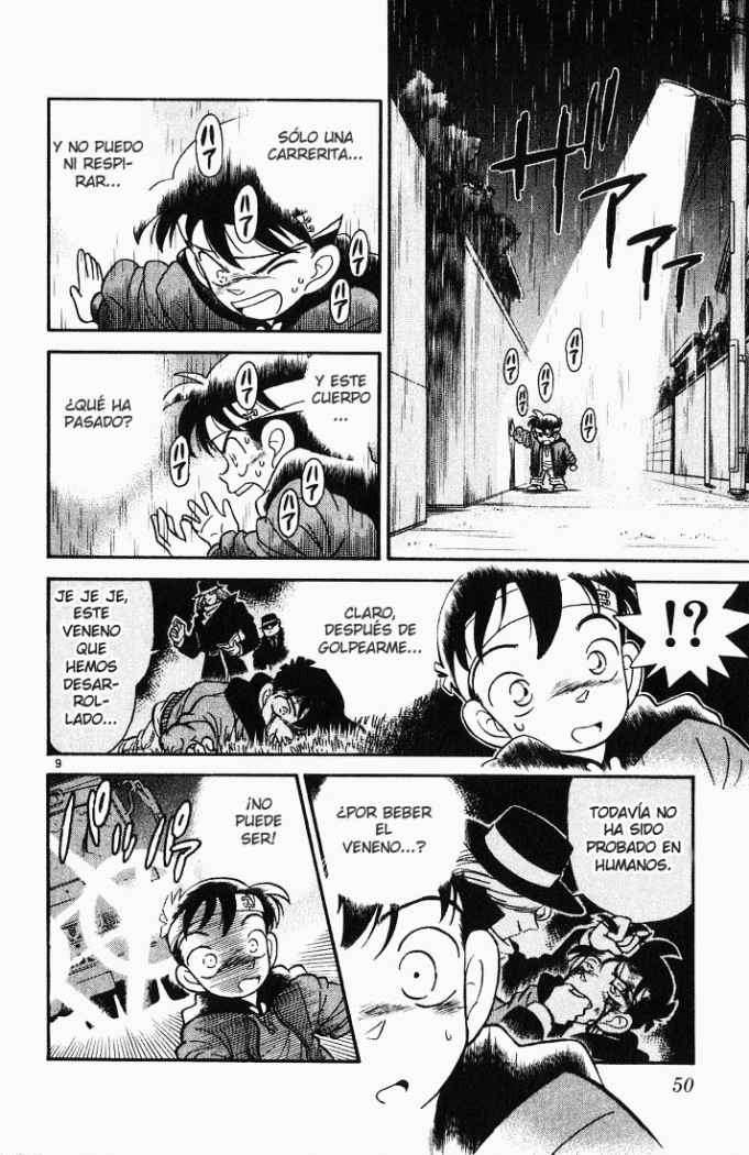 Detective Conan Capitulo 2: Un detective rejuvenecido página 9