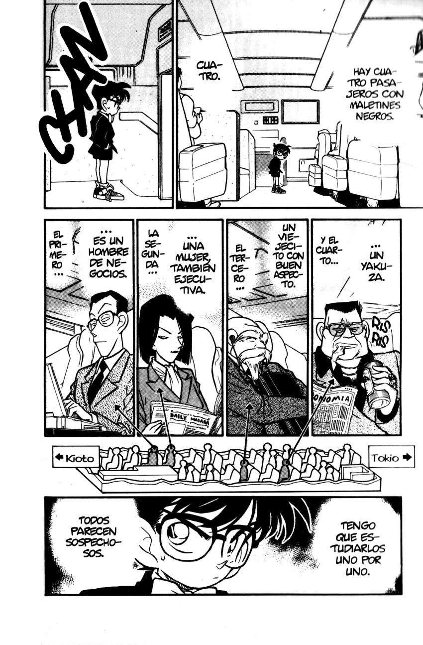 Detective Conan Capitulo 34: Los cuatro de primera clase página 9