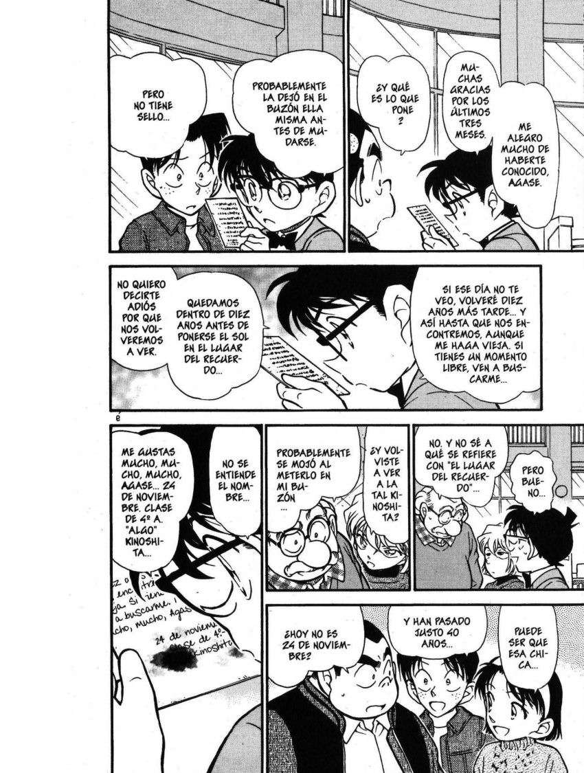 Detective Conan Capitulo 410: El primer amor del profesor página 8