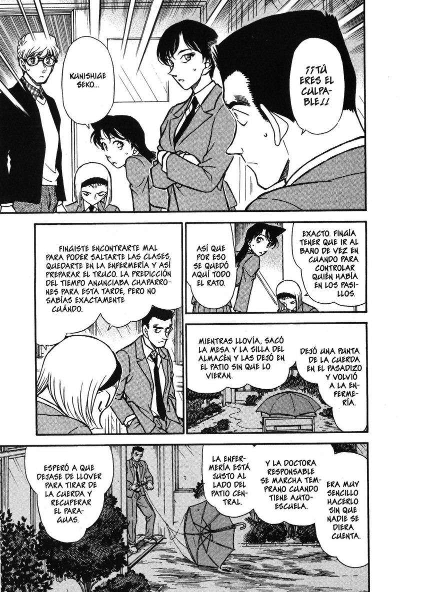 Detective Conan Capitulo 459: La verdad sobre la mesa abandonada página 8