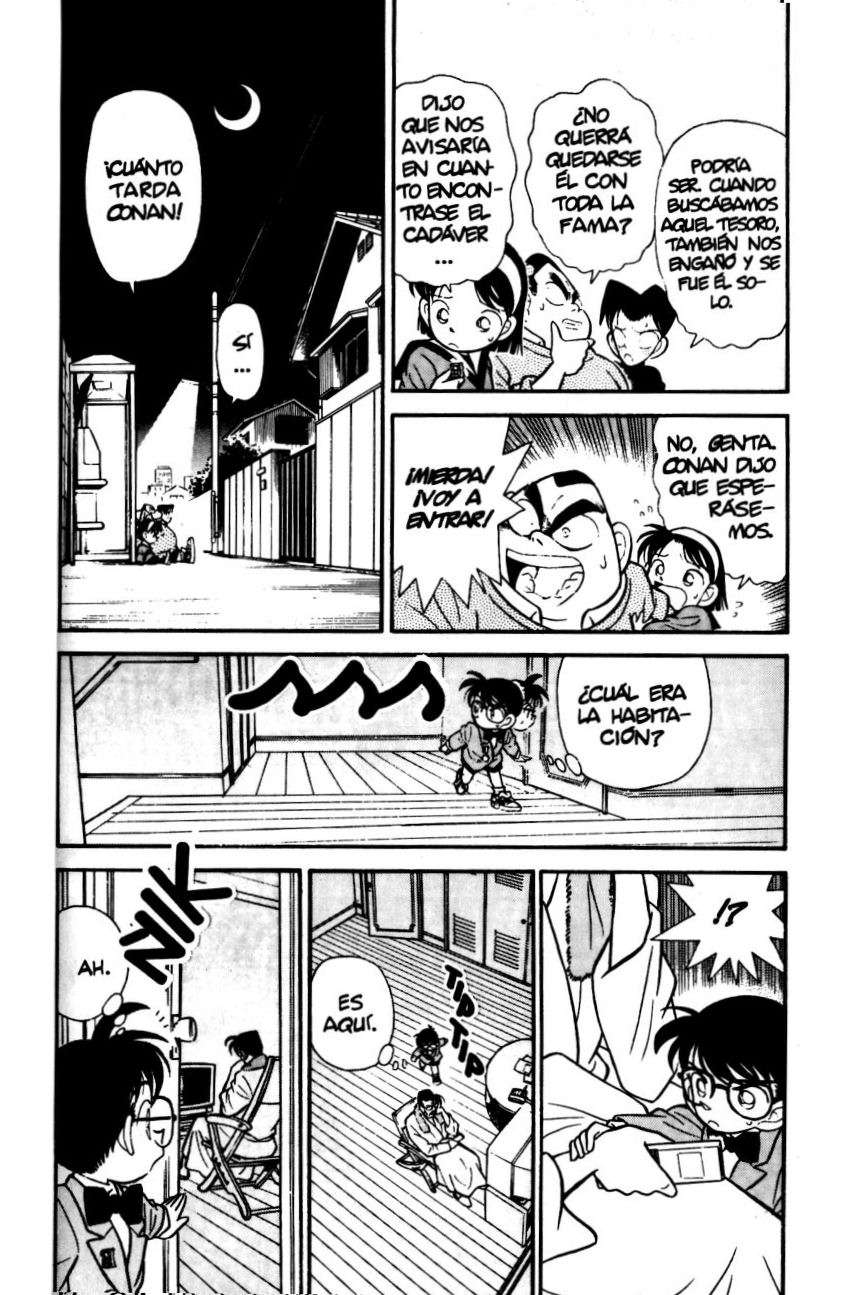 Detective Conan Capitulo 58: El misterio del cadáver que se mueve página 7