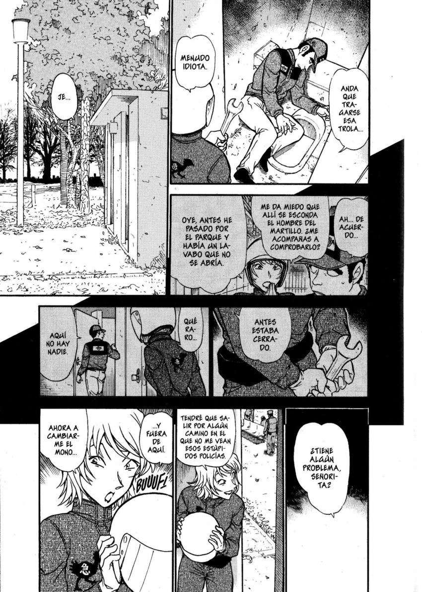 Detective Conan Capitulo 627: ¡¿Quién es el hombre del martillo?! página 10