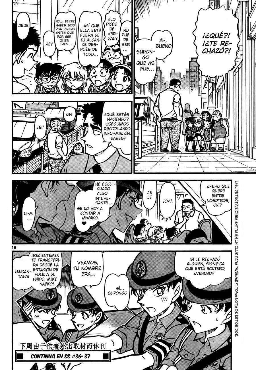 Detective Conan Capitulo 742: El amor que trascendió 13 años página 16