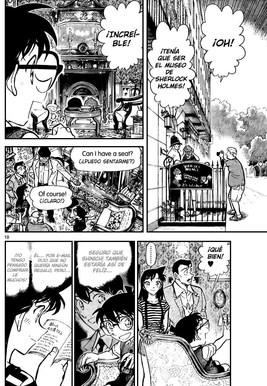 Detective Conan Capitulo 743: Aprendiz de Holmes página 10
