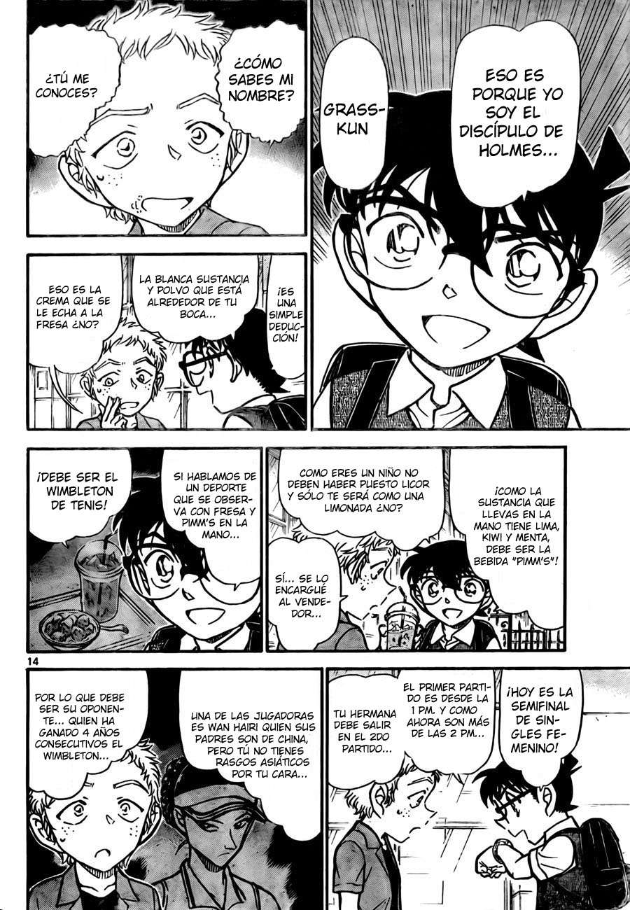 Detective Conan Capitulo 743: Aprendiz de Holmes página 14