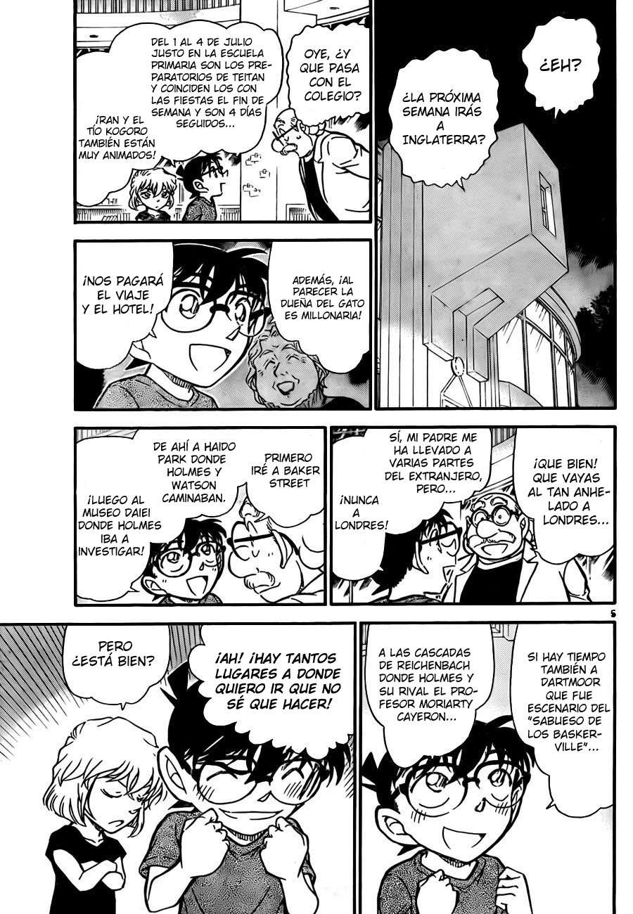 Detective Conan Capitulo 743: Aprendiz de Holmes página 5