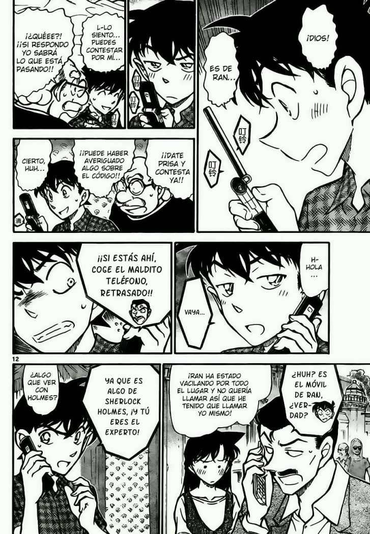 Detective Conan Capitulo 746: Pregúntale a Holmes página 12