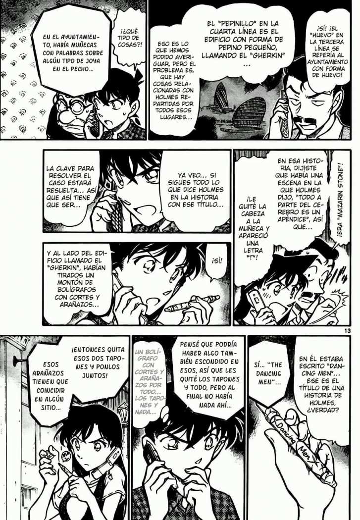 Detective Conan Capitulo 746: Pregúntale a Holmes página 13