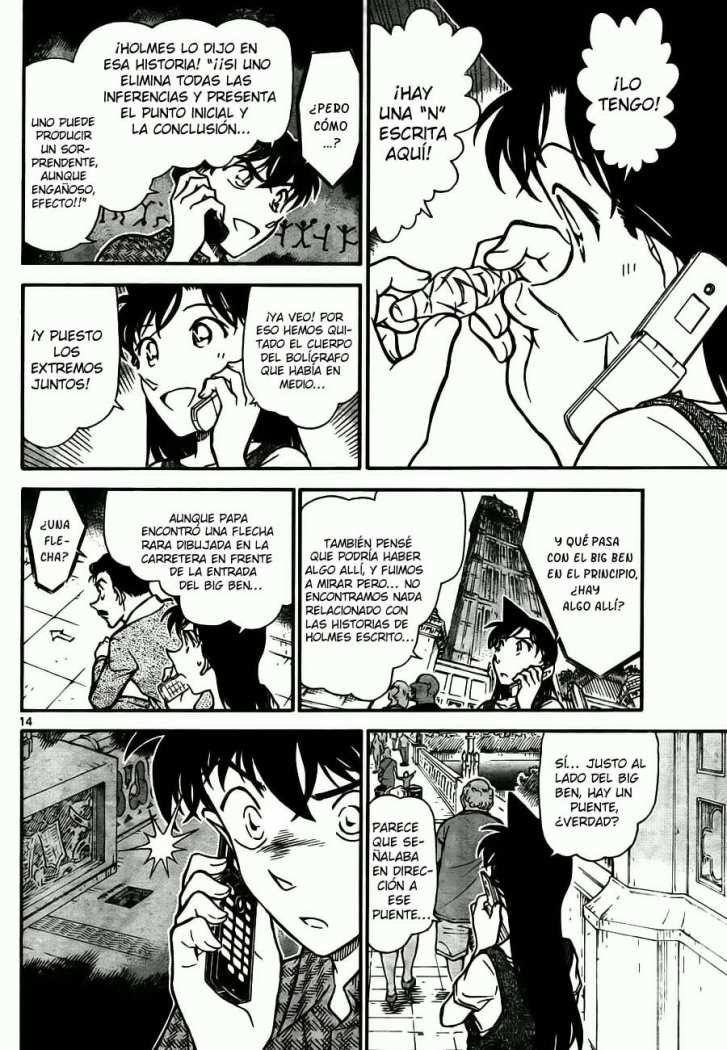 Detective Conan Capitulo 746: Pregúntale a Holmes página 14
