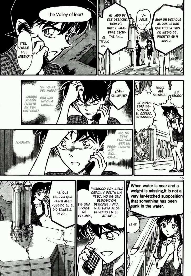 Detective Conan Capitulo 746: Pregúntale a Holmes página 15