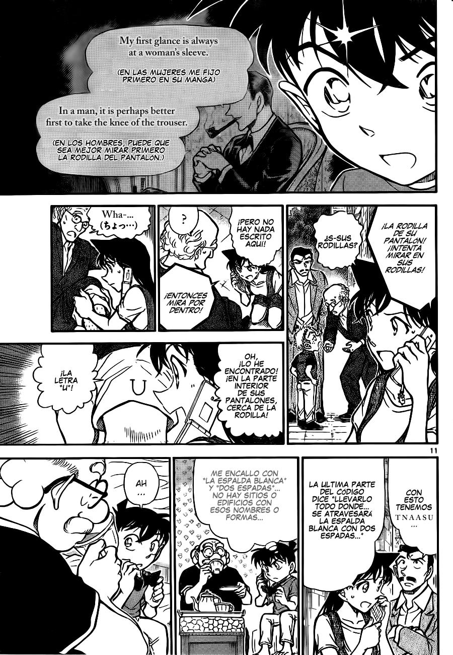 Detective Conan Capitulo 747: El código de Holmes página 11