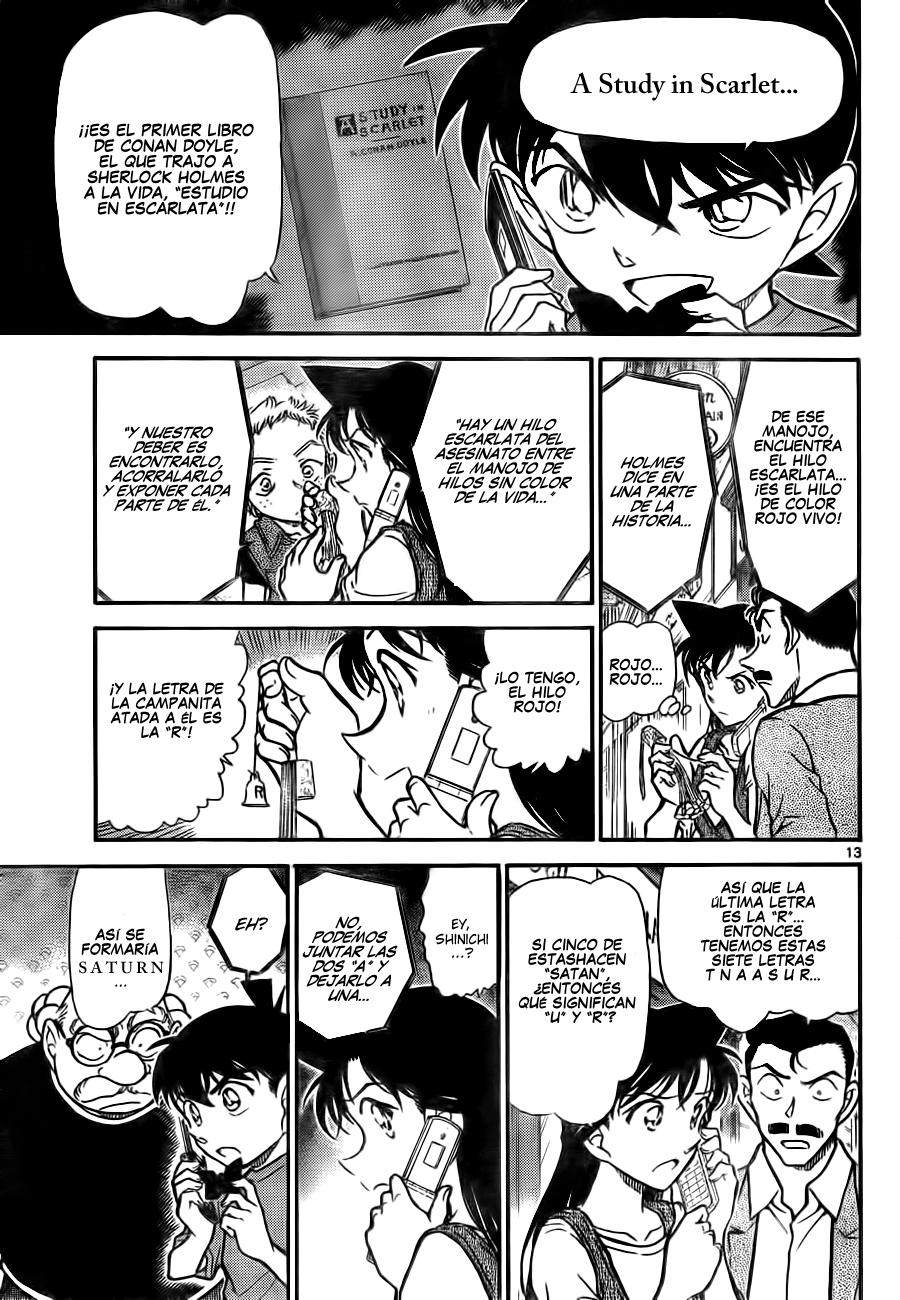 Detective Conan Capitulo 747: El código de Holmes página 13