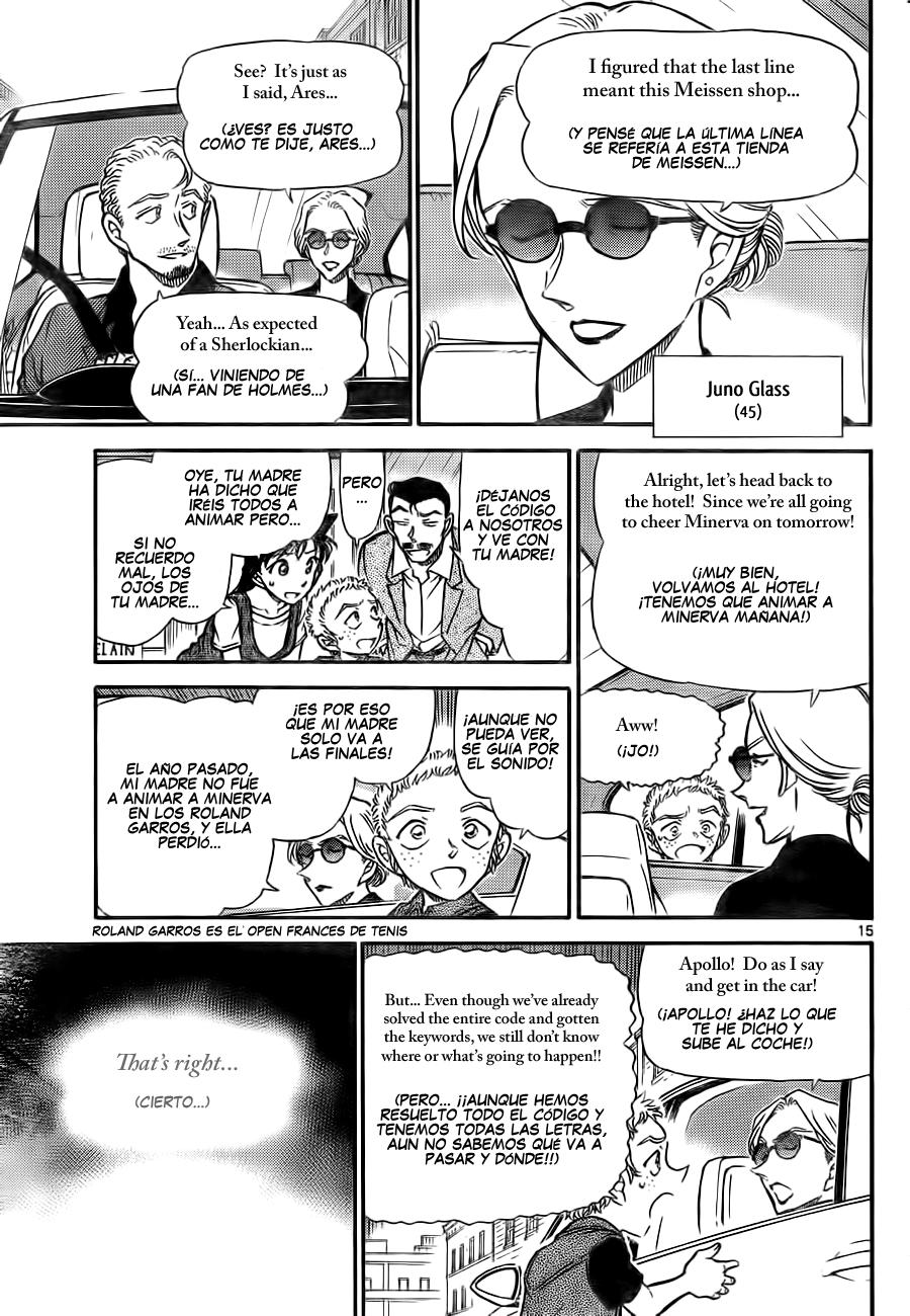 Detective Conan Capitulo 747: El código de Holmes página 15