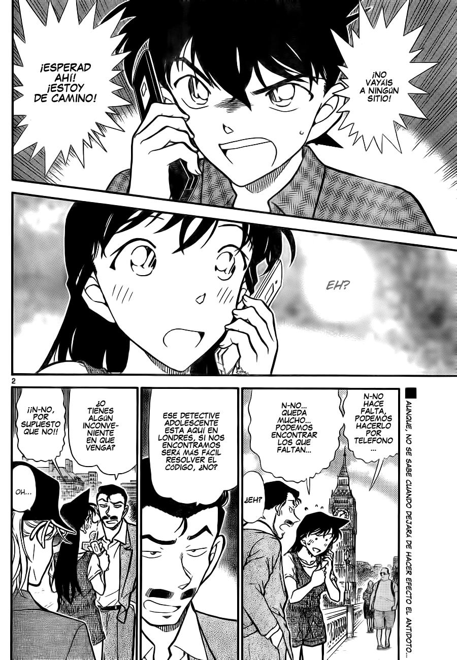 Detective Conan Capitulo 747: El código de Holmes página 2