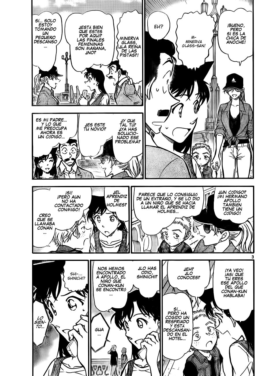 Detective Conan Capitulo 747: El código de Holmes página 3