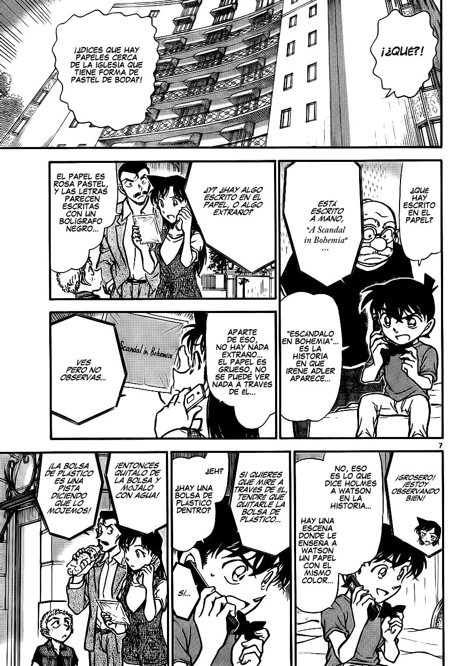 Detective Conan Capitulo 747: El código de Holmes página 7