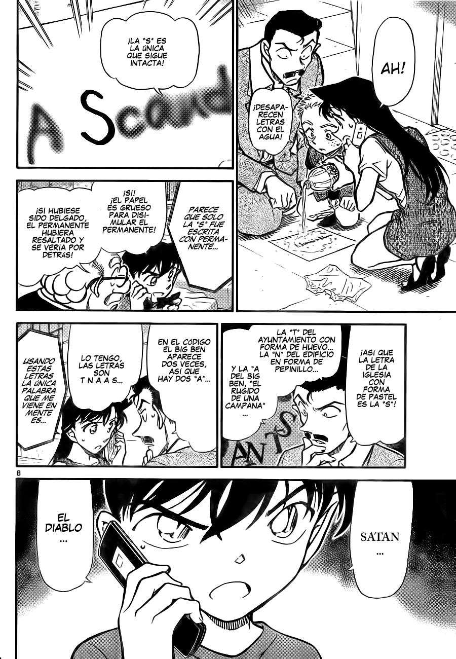 Detective Conan Capitulo 747: El código de Holmes página 8