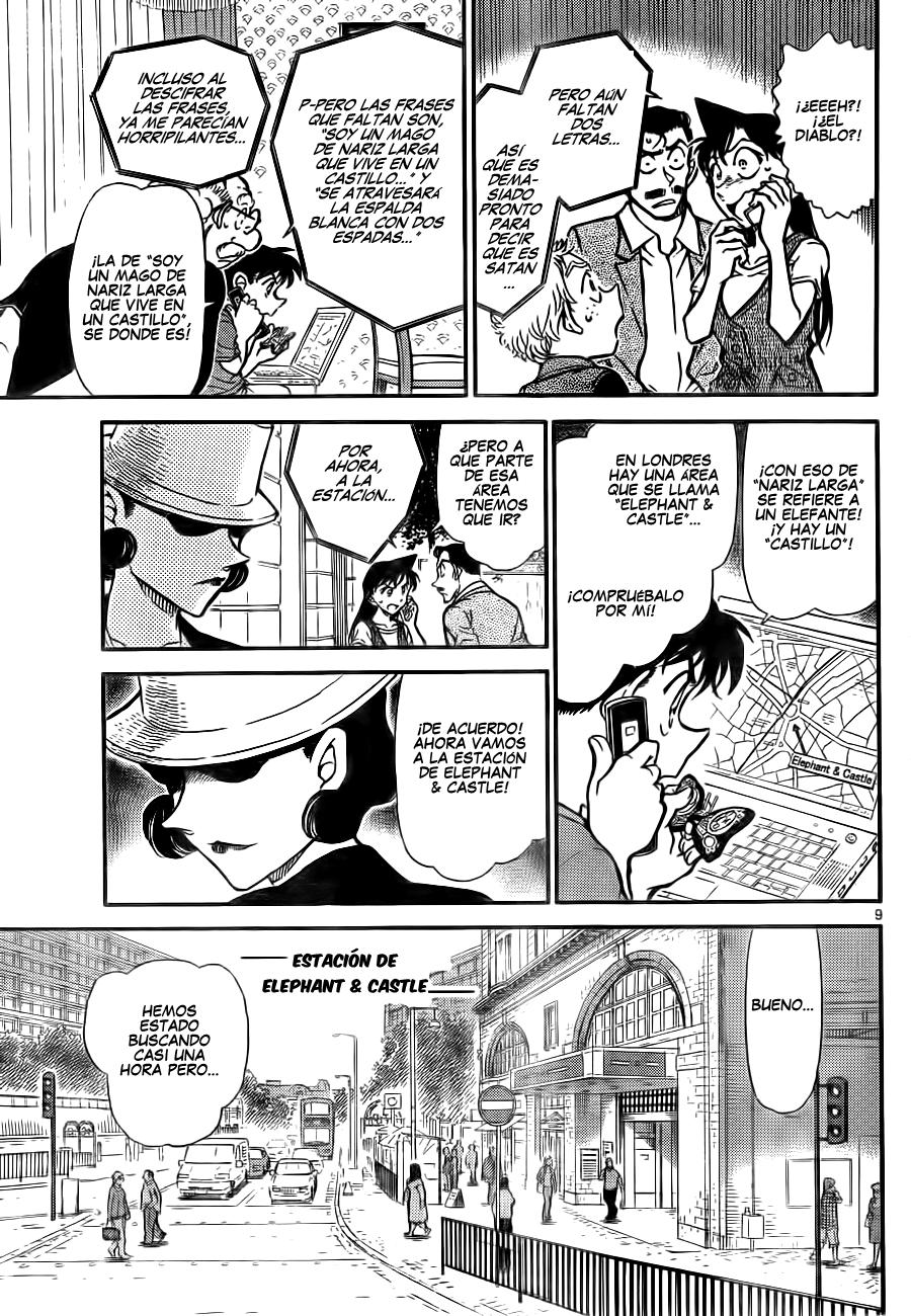 Detective Conan Capitulo 747: El código de Holmes página 9