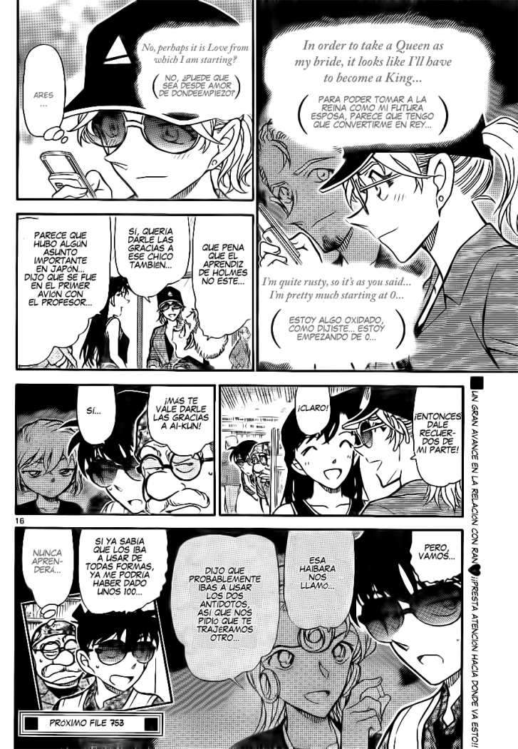 Detective Conan Capitulo 752: Un caso muy problemático página 16