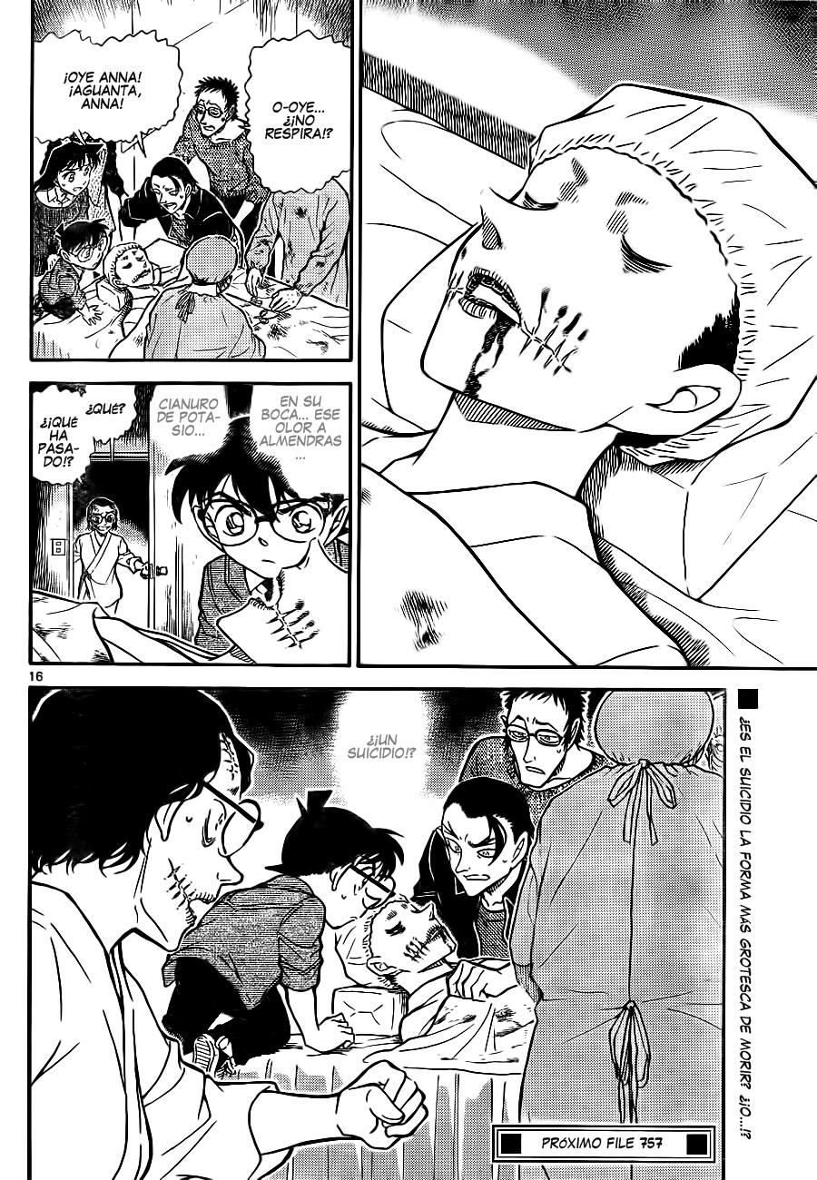 Detective Conan Capitulo 756: Una forma grotesca de morir página 16
