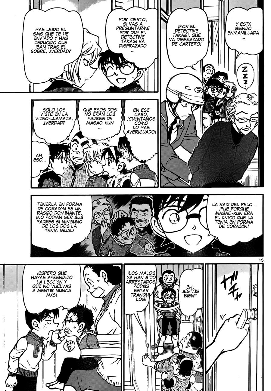 Detective Conan Capitulo 761: La verdad de las cartas Karuta página 15