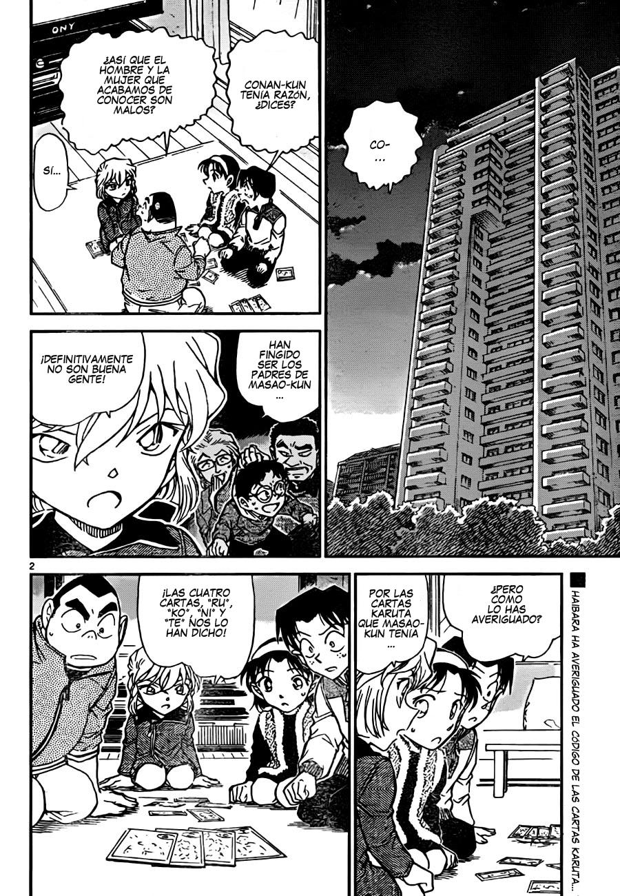 Detective Conan Capitulo 761: La verdad de las cartas Karuta página 2
