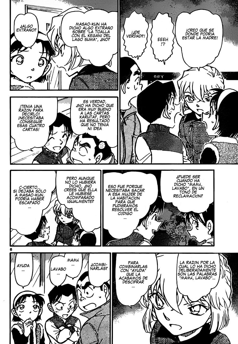 Detective Conan Capitulo 761: La verdad de las cartas Karuta página 6